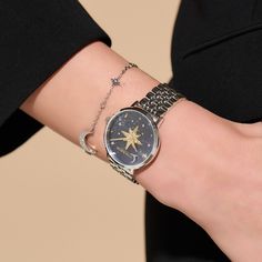 Triwa Watch, Olivia Burton Watch, Silver Bracelet Watch, Everyday Watch, Crystal Logo, Guiding Light, Hand Watch, Into The Night, Olivia Burton