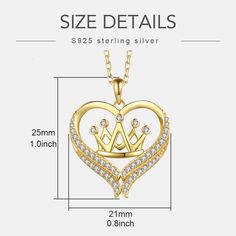 Limited Release: These are released only for a limited period, so if you like this jewelry, we suggest ordering them now. Metal: 925 Sterling Silver Pendant Size: 1.0inch*0.83 inch-(25mm*21mm). Chain Length: 18”+2(45cm+5cm). Weight:5.0g. Stone:featuring high-grade 5A cubic zirconia, Reveals Brilliant Shine. Plating process: Thick gold plating with a highly polished surface, Long-lasting color retention. Package includes: 1*necklace, 1*Gift Box, 1*Polishing Cloth,1* Velvet bag.; Suitable for both Silver Cubic Zirconia Jewelry Gift, Sterling Silver Heart Pendant Jewelry With Adjustable Chain, Clavicle Pendant Chain For Mother's Day, Anniversary Clavicle Chain Pendant Necklace, Mother's Day Pendant Clavicle Chain Jewelry, Clavicle Pendant Necklace For Mother's Day, Hallmarked White Gold Jewelry For Mother's Day, Mother's Day Pendant Clavicle Chain, Mother’s Day Clavicle Chain Pendant Jewelry