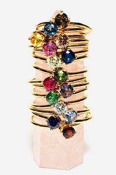 Keep those you love close with a birthstone gold stacking ring. Add to your stacking ring collection with a ring for each of your children. Gift to yourself, your mom for Mother's Day, or for a birthday. 14k Gold Filled Gemstone Rings For Gift, Gold Multi-stone Jewelry For May Birthstone, Adjustable Gold Stackable Rings With Multi-stone, Adjustable Gold Multi-stone Stackable Rings, 14k Gold Filled Round Band Jewelry Gift, 14k Gold Filled Round Band Jewelry For Anniversary, Gold Oval Multi-stone Stackable Rings, Gold Oval Stackable Crystal Ring, Gold Oval Crystal Ring Stackable