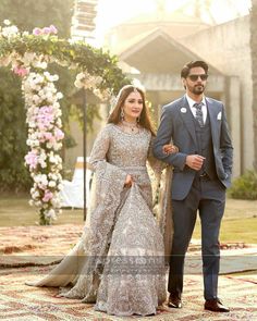 Gawn Dress, Walima Bride, Groom Colours, Muslim Wedding Photos, Couple Status, Engagement Dress For Bride, Best Wedding Suits, Best Indian Wedding Dresses, Wedding Reception Outfit