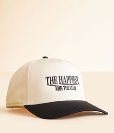 The Happiest Join The Club Baseball Hat - Cream/Black , Women's Blacknatural Embroidered snapback hat One size fits most. 65% Polyester 35% Cotton. Apparel & Accessories > Clothing Accessories > Hats Embroidery Hats Baseball Caps, Donkey Embroidery, Esthetician Apparel, Hat Cream, Join The Club, Clothing Jeans, Women's Hats, Hat For Women, Embroidered Hats