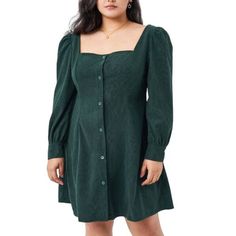 Nwt Cider Solid Corduroy Button Up Mini Dress Curve & Plus Green Women Details: Fit Type: Regular Waist Line: Middle Waist Chest Pad: No Padding Lining: Unlined Length: Short Neckline: Square Neck 100% Polyester No Stretch Measurements: Measurements Upon Request. New With Tags! Please Review Pictures For Conditions. ***Offers Welcomed! Bundle To Save On Shipping!*** Fall Green Mini Dress With Buttons, Green Buttoned Mini Dress For Fall, Green Mini Dress With Buttons For Fall, Green Mini Dress With Button Closure For Fall, Corduroy Button-up Dress With Button Closure, Spring Corduroy Dress With Buttons, Fall Corduroy Dresses With Button Closure, Cider Dresses, Button Up Mini Dress