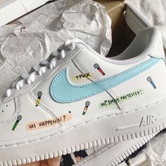 The perfect gift for friends, family, that special someone, or yourself ✨ - Exactly as shown in the pictures. - Brand New & Authentic. 💯 - Hand Painted with attention to detail. 👨‍🎨 - Waterproof and Flexible. ❤️ - Unisex model. Please refer to the Size Chart. - Free Worldwide Shipping. ✈︎ Shoe Embroidery, Shoe Artwork, Nike Custom, Custom Af1, Shoe Designs, Air Force 1 Custom, Custom Air Force 1, Custom Nike, Painted Designs