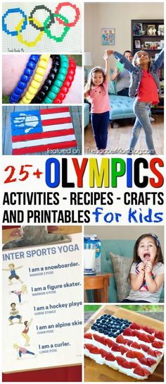 olympic activities, crafts and printables for kids to do at home or in the classroom