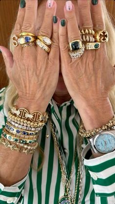 Rings And Bracelets, Dope Jewelry, Chunky Jewelry, Funky Jewelry, Jewelry Lookbook, Stacked Jewelry, Girly Jewelry, Dream Jewelry, Jewelry Inspo