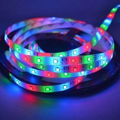 the led strip is lit up and ready to be used in any kind of project