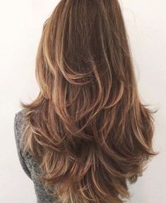 Long Hair Angels And Layers, Super Long Hair With Layers, Trendy Layered Hairstyles, Work Hair, Haircuts For Long Hair With Layers, Fesyen Rambut, Chocolate Brown Hair, Layered Hairstyles, Vlasové Trendy