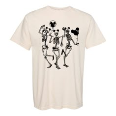 Celebrate the Spooky Season at Disney in this Monogrammed 'Skeleton Disney' Halloween Comfort Colors T-Shirt💀🖤☕️ ******* Disney Skeleton Shirt, Halloween Disney Shirts For Women, Spooky Disney Shirts, Disney Skeleton Svg, Disney Halloween Cruise Shirts, Cool Disney Shirts, Disney Halloween Tshirts, Disney Halloween Shirts Family, Disney T Shirt Designs