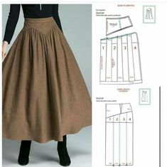 a woman's skirt and top sewing pattern