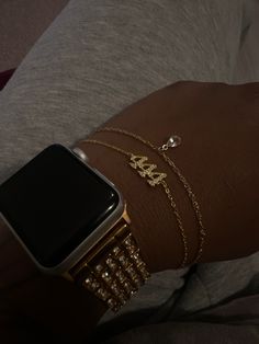 Gold Jewelry With Apple Watch, Bracelet And Apple Watch Stacking, Wrist Stack With Apple Watch, Gold Bracelet Stack With Apple Watch, Bracket Stack With Apple Watch, Pinterest Wrist Apple Watch, Apple Watch And Bracelet Stack, Layering Bracelets With Apple Watch, Jewellery Stack Gold