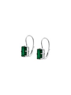 Ships November 14, 2024 The Emile Earrings feature radiant cut nano crystal emeralds set on delicate 8-prong leverback hoops. The Fine Print:Metal: Sterling silverStone Type: Nano crystal emeraldStone Shape: Radiant cutClosure: LeverbackCarat:6.8 CTW DEW What is Lab-Grown? Green Radiant Cut Emerald Jewelry, Silver Emerald Rectangular Jewelry, Rectangular Emerald Earrings Fine Jewelry, Green Prong-set Dangle Earrings, Elegant Green Emerald-cut Diamond Earrings, Big Stud Earrings, Yellow Gemstones, Fine Print, White Necklace