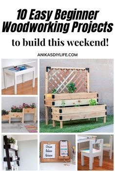 the 10 easy beginner woodworking projects to build this weekend