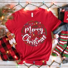 Merry Christmas T-Shirt,Christmas T-Shirt,Christmas Family T-Shirt,Christmas Gift,Welcome 2025,Retro Christmas T-Shirt,Gift for Her **Product Details** We exclusively utilize Bella Canvas and Gildan SoftStyle brands for our printing needs, renowned for their superior quality in the industry. *Bella Canvas - Available in unisex sizes - Weighing 4.2 oz. - Solid colors crafted from 100% Combed Cotton and Ring-Spun Cotton. - Athletic Heather composed of 90% Combed and Ring-Spun Cotton, 10% Polyester Merry Christmas Shirts, Color Crafts, Christmas Family, Christmas T Shirt, Retro Christmas, Christmas Tshirts, Family Christmas, Christmas Shirts, Combed Cotton