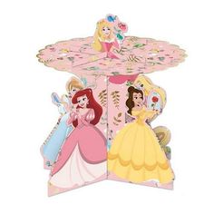 an open cardboard box with princesses on it