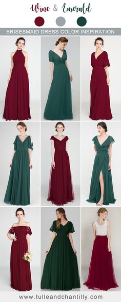 the bridesmaid dress color inspiration for 2013 is red, and it's all in