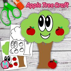 the apple tree craft is ready to be made