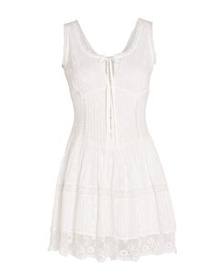 Ceronne Dress Cotton Mini Dress With Lace Trim Sundress Style, Summer Cotton Dresses With Lace Trim, Summer Cotton Dress With Lace Trim, Cotton Sundress For Daywear, Casual Cotton Mini Dress With Lace Trim, Cotton Mini Dress With Lace Trim For Daywear, Cotton Knee-length Mini Dress For Daywear, Knee-length Cotton Mini Dress For Daywear, Cotton Knee-length Dress With Lace Trim