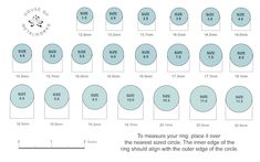 the size and height of each circle is shown in this diagram, which shows how to measure