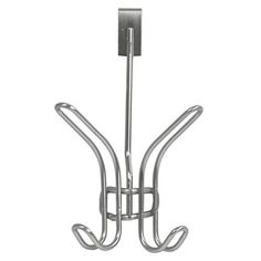 a metal hook with two hooks attached to it