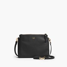 The Pearl - Crossbody Bag - Black/Gold/Lavender in Nappa – Lo & Sons Versatile Crossbody Camera Bag For On-the-go, Elegant Crossbody Camera Bag With Removable Pouch, Elegant Crossbody Camera Bag For Travel, Chic Everyday Crossbody Camera Bag, Chic Camera Bag With Removable Pouch For Everyday, Crossbody Flap Bag With Removable Pouch For Travel, Travel Crossbody Flap Bag With Removable Pouch, Classic Crossbody Phone Bag For On-the-go, Chic Travel Camera Bag With Removable Pouch