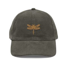 Step up your style with an embroidered old-school cap. It's crafted from 100% cotton corduroy that's soft to the touch and comfy to wear. It features an adjustable strap with a gold-colored buckle for a great fit and a visor to protect you from the sun and wind. Complete your look with this embroidered corduroy cap and rock a cool vibe all day long. * 100% cotton corduroy * Unstructured, 6-panel, low-profile * Cotton twill sweatband and taping * 6 embroidered eyelets * Adjustable strap with a go Adjustable Corduroy Trucker Hat With Flat Brim, Vintage Adjustable Corduroy Trucker Hat, Casual Corduroy Trucker Hat With Flat Bill, Casual Corduroy Trucker Hat, Adjustable Corduroy Flat Bill Hat, Adjustable Corduroy Snapback Hat With Curved Brim, Adjustable Flat Bill Corduroy Hat, Adjustable Flat Brim Dad Hat With Embroidered Logo, Casual Corduroy Snapback Hat With Curved Brim