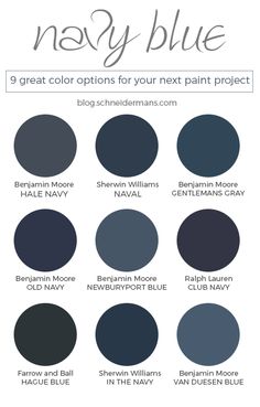 the color scheme for navy blue