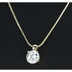 METAL SPECIFICATIONS Metal : Yellow Gold 14K STONE SPECIFICATIONS Stone Name : Diamond Stone Cut : Round Stone Details : There is one diamond approx. 1 carat (Approx. Diameter 6.3 mm). Natural earth mined diamond. Total : Approx. 1 Carat Color : F Clarity : VS1 PENDANT SPECIFICATIONS Overall Size : 1" (Including Bail) Appraised Value : $6048 .00 Comes with 16" chain (can do a different chain length per customers' instructions) Comes with Certificate Gold Solitaire Necklace For Formal Events, Gold Solitaire Necklace With Diamond Cut Round Stone, Gold Solitaire Necklace With Round Stone For Formal Occasions, Gold Diamond Necklace With Round Stone For Formal Events, Gold Diamond Necklace With Round Stone For Formal Occasions, Gold Solitaire Necklace With Round Cut For Formal, Classic Gold Solitaire Necklace With Diamond Cut, Gold Solitaire Necklace With Brilliant Cut For Formal Occasions, Gold Solitaire Necklace With Round Cut For Formal Occasions