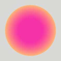 an orange and pink circle on a gray background