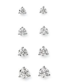 Bloomingdale's Diamond Stud Earrings in 14K White Gold 3-Prong Martini Setting, 0.20 ct. t.w. - 100% Exclusive Fine Jewelry Earrings, Martini Set, Earrings Luxury, Luxury Earrings, Buying Diamonds, Exclusive Jewelry, Diamond Stud Earrings, Accessories Jewelry Earrings, Diamond Stud