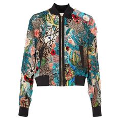 NWT Elie Saab 3D Floral Embellishment Bomber Jacket Designer size 50 - We recommend purchasing one size larger than your normal size - this design has a small fit. Please check measurements. Elie Saab's Bomber Jacket is a core layering piece in the designer's new venture into opulent outerwear. I's beautifully decorated with an array of glass bead and sequin 3D floral embellishments, and is punctuated with a black ribbed collar, cuffs and hemline for a sporty slant. Multi-color, Glass bead & seq Best Black Friday, Sequin Jacket, Flight Jacket, Jacket Design, Elie Saab, Sports Jacket, Ponchos, Sequin, Bomber Jacket