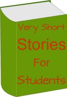 very short stories for students written in red on a green book cover with the words very short stories for students