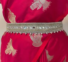 "Areya collections offers unique collection of items. Beautiful Maggam work saree belt Indian ethnic wear waist belt (vaddanam) /Kamarbandh for Adults Excellent accessory for girls Indian wear (Saree, half-saree or dresses) for parties, weddings and events. Looks very pretty and attractive. This Silver color belt is suitable to wear on any Saree or Half-saree or nice frocks or long frocks or Lehenga's or Pattu Langa or Langa Voni or Western dresses. This can be worn for Wedding Sarees, Haldi, Mehendi, Baby shower, Bridal Shower or Birthdays or  for any event on Sarees or Lehenga or dress. This embroidery Saree belt can be a perfect gift for your Girl Friend daughter mother sister fiancée bride. This can be a good gift or return gift for any girl/women for wedding ,Pooja, Any Festival, hous Traditional Bridal Belt For Ceremonial Festive Occasions, Traditional Embroidered Bridal Belt For Festive, Traditional Tilla Bridal Belt For Party, Traditional Bridal Belt With Tilla For Party, Bollywood Bridal Belt For Diwali Ceremonial, Traditional Bridal Belt For Party And Festivals, Traditional Bridal Belt For Festive Party, Traditional Festive Bridal Belt For Party, Festive Traditional Bridal Belt For Party