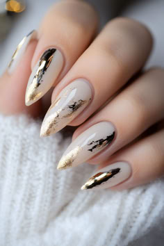 15 Chic Neutral Holiday Nails You’ll Adore Neutral Holiday Nails, Holiday Nails, Over The Top, Nail Trends, Festive Season, Festival Season, You Nailed It, Nails