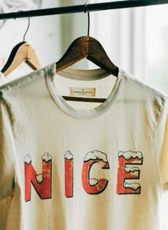 imogene + willie · the “nice” tee Tee Shirt Outfit Ideas, Shirt Outfit Ideas, Tee Shirt Outfit, Imogene Willie, Merch Ideas, Shirt Prints, Army Strong, Graphic Design Studio, Weird Shirts