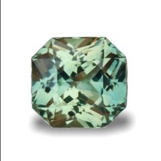 an aqua green diamond on a white background