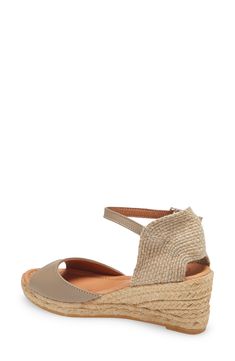 Espadrille detailing puts a beachside spring into your step in this cushioned wedge sandal handcrafted in Spain using traditional techniques. Style Name:Toni Pons Llivia Wedge Sandal (Women). Style Number: 5804128. Beach Wedge Heel Sandals With Heel Strap, Wedge Heel Sandals With Heel Strap For Beach, Vacation Wedge Sandals With Heel Strap And Open Heel, Adjustable Ankle Strap Summer Wedge Sandals, Adjustable Ankle Strap Wedge Sandals For Vacation, Beige Adjustable Ankle Strap Wedge Sandals, Beach Closed Toe Wedge Sandals With Heel Loop, Beach Sandals With Ankle Strap Medium Width, Adjustable Ankle Strap Wedge Sandals For Beach