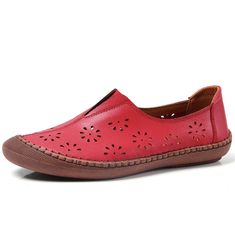 • Upper Material: Split Leather • Outsole Material: Rubber • Fit: Fits true to size, take your normal size • Occasion: casual • Outsole Material: Pigskin • Summer season • Import Product Flats Shoes Comfortable, Womens Hiking Shoes, Best Walking Shoes, Orthopedic Shoes, Wide Width Shoes, Comfortable Flats, Red Shoes, Summer Season, Nice Shoes