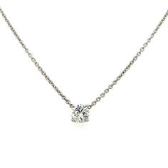 Experience true luxury with our hand-selected 18ct White Gold Solitaire Diamond Pendant. Each diamond is carefully chosen to maximize brilliance and allure. Encased in the finest white gold and paired with a strong and stunning Italian chain, this piece exudes elegance and exclusivity. Details 1x Diamond= 0.36ct approx. Colour= E Clarity= VVS2 Chain Length= 45cm Luxury Solitaire Necklace In Diamond White, Classic Round Stone Diamond Necklace, Classic Diamond Necklace With Round Single Diamond, Classic Diamond Necklace With Single Round Stone, 14k White Gold Diamond Necklace With Brilliant Cut, Luxury Solitaire Necklace With Round Diamond, Luxury Platinum Solitaire Necklace For Wedding, Classic White Diamond Cut Necklace, Timeless Solitaire Necklace With Single Diamond For Formal Occasions