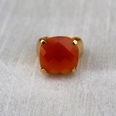 D E T A I L S - Material: Sterling Silver 925 Stone: Carnelian The Fit: True to US ring size Finish: Smooth and gold-filled to a high shine Upgrade your accessory collection today with this must-have piece, & flaunt your style statement S H I P P I N G & P R O D U C T I O N - My current production time is 2-6 business days, which means after those days are up, your order ships! I make everything custom to order, by hand, but I promise you it's worth the wait! R U S H - M Y - O R D E R - Carnelian Jewelry With Polished Finish For Weddings, Carnelian Gemstone Rings For Anniversary, Carnelian Ring Jewelry For Anniversary, Carnelian Ring For Anniversary, Amber Carnelian Rings For Anniversary, Carnelian Ring With Polished Finish As Gift, Carnelian Amber Rings For Gifts, Anniversary Carnelian Rings With Polished Finish, Carnelian Gemstone Jewelry Ring