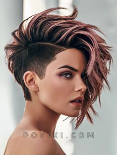 32 Oil Slick Hair Color Ideas 2024 for Brunettes and Blonde with Short, Long and Curly Hair Shaved Side Hairstyles