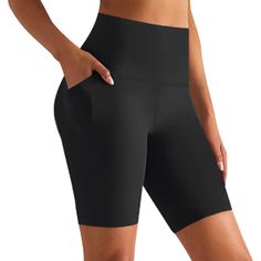 PRICES MAY VARY. ✔Material - This athletic running shorts for women is made of 92%Nylon,8%Spandex, which is quick dry, stretchy, smooth,soft, breathable and comfortable,will keep you cool and comfortable when you exercise. ✔Designs - Super high waist,elastic waistband,double layer design and flowy style.The shorts can make the body proportions more perfect, and the hip shape is also more rounded. ✔Occasion - This athletic shorts are perfect for running, workout, gymactivities, hiking, walking, t White Biker Shorts, Sports Shorts Women, Perfect Figure, Summer Workout, Workout Running, Spandex Shorts, Compression Shorts, Yoga Workout, Shorts For Women