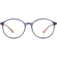 These round glasses offer incredible comfort and style at an unbeatable price. Made with lightweight TR90 plastic this extra-wide eyeglasses is available in matte slate (with translucent pale pink temple arms) and two glossy options: clear (with tortoiseshell temple arms) and kitty. This style also comes in a medium size. | Zenni Round Prescription Eyeglasses Blue Tortoise Shell Plastic