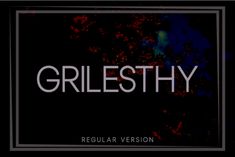 the title for grilesthy light version is shown in black and red colors