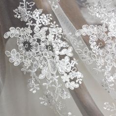 "Ivory Floral Alencon Bridal Paillette Dress Veil Lace Trim Bridal Wedding Dress Skirt Fabric Applique Width 51\" 1 yard S0256 ♥This listing is for 1 yard . ♥Width: 130cm, in inch:51.18\" ♥Goegeous embroidery floral pattern.Suit for Wedding dresss accesspries, bridal hearware. ♥Wholesale acceptable! ♥If you want more, please feel free to send me a message. I will be glad to make custom listing for you! ♥Happy shopping here" Embroidery Tulle, Corded Lace Fabric, Bridal Lace Fabric, Diy Bridal, Embroidered Lace Fabric, Alencon Lace, For Wedding Dress, Wedding Dress Fabrics, Lace Bridal Gown