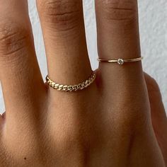 solid 14k gold chain ring. this piece is flexible like chain, but fits like a ring.  made with recycled metals in the usa. please note this item is made to order and may take 1 week to ship. Gold Chain Ring, Gold Minimalist Jewelry, Cute Engagement Rings, Recycled Metal, Chain Ring, Minimalist Jewelry, Delicate Bracelet, Gold Chain, Gold Chains