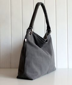 Classy Hobo Bag in Olive Grey with top ZIPPER CLOSURE Large Versatile Everyday Canvas Softback Bag, Everyday Gray Canvas Bag With Adjustable Strap, Modern Canvas Tote Bag For School, Practical Gray Bags For Everyday Use, Practical Gray Bags For Daily Use, Practical Gray Bag For Everyday Use, Practical Gray Everyday Bag, Modern Gray Shoulder Bag For Everyday Use, Gray Softback Bag For Everyday Use