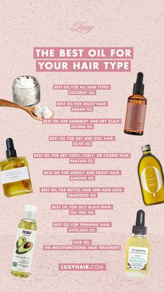 Hair Oils And Their Benefits, Different Types Of Oils For Hair, Best Ingredients For Hair, Best Oils For Scalp, Healthy Hair Oils, Hair Oil Chart, How To Oiling Hair, Best Oil For Frizzy Hair