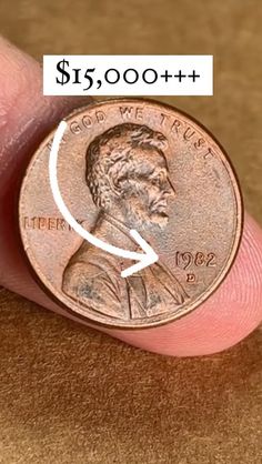 a penny is shown with an arrow pointing to it