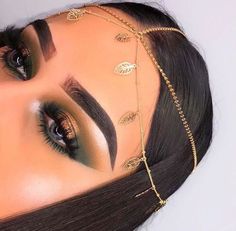 pinterest: @ nandeezy † Toga Makeup, Roman Makeup, Gorgeous Wedding Makeup, Arabic Makeup, Best Wedding Makeup, Perfect Eyebrows, Christmas Makeup, Maquillage Halloween, Beat Face