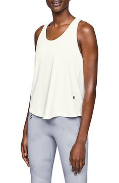 Get active in this easy-moving tank crafted from soft moisture-wicking fabric with a sleek racerback. 24" length (size Medium) Scoop neck Racerback 56% cotton, 39% polyester, 5% elastane Machine wash, tumble dry Imported Get Active, Summer Wardrobe Essentials, Best Bud, Yoga Classes, Sports Blazer, Made Clothing, Inspiration For Kids, Lingerie Romper, At The Gym